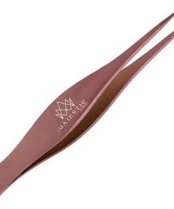 Majestic Bombay Pinzas de punta fina – astillas, garrapatas, faciales, cejas, depilación encarnada – afiladas, nariz de aguja, depiladoras de precisión quirúrgica para mujeres y hombres