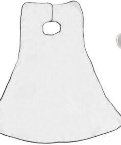 Delantal para hombre para recortar barba, babero para hombre, estilo afeitado, recorta tu barba en minutos sin ensuciar, color blanco