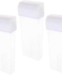 ULTECHNOVO Botellas Dispensador Práctico y Duradero de Plástico Abs de Cera Depilatoria Pack de 3 Unidades para Depilación en Casa y Viaje