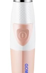 Gominyuf - Removedor de pelo para mujer, sin dolor, con cabezal de corte mejorado, profesional para afeitar, Bikini, piernas, axila, pelo con pilas, color rosa