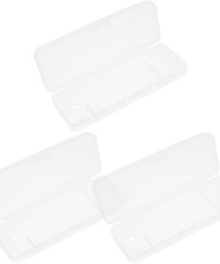 YARNOW Protector de maquinilla de Afeitar, Caja de Almacenamiento Transparente de plástico, 3 Piezas, para Viajes y Uso en hoteles, para afeitadoras manuales