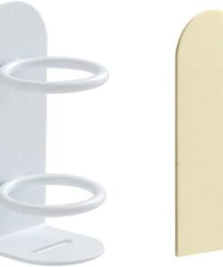 Estante de almacenamiento para afeitadora, estantes de baño, montaje en pared, estante para cepillo de dientes eléctrico (blanco)