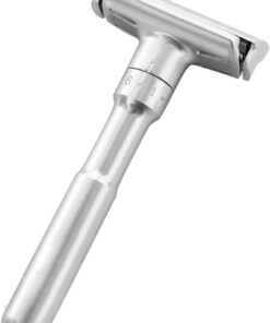Healeved 2piezas Maquinilla De Afeitar Manual Ajustable De Doble Cara Para Hombres De Cuchillas De Afeitar Diseño Moderno y Ligero Para Uso Casa y Viajes
