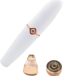 4 Piezas Depiladora Eléctrica Femenina USB Recargable Dispositivo de Depilación Indoloro para Cejas Labios Mejillas y Cuerpo Diseño Compacto