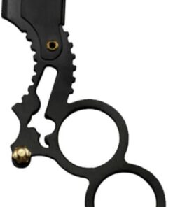 Happyyami Maquinilla de Afeitar Manual para Barba Doble Anillo de Acero Inoxidable Color Negro, Diseño Seguro Que No Daña la Piel, Adecuado para Afeitado Profesional y Uso Diario