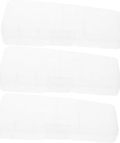 Hemobllo Estuche Transparente 3 Piezas para Maquinilla de Afeitar Manual Diseño, Material PP Resistente para Almacenamiento y Viaje