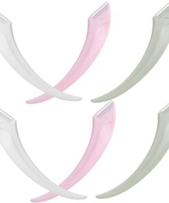 Afeitadora de Cejas Portátil de Acero Inoxidable 6 Piezas | Abs, Recorte Seguro y Fácil de Sujetar, Uso Diario y Exterior, para Hombres y Mujeres