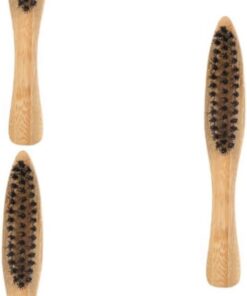 Healeved 6piezas Cepillo De Barba De Cerdas Largas y Mango Ergonómico Cepillo Facial Portátil Para Cuidado De Barba y Aplicación De Para Hombres