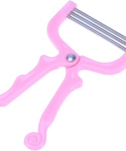 OUNONA Depiladora Manual Facial de Metal para Cejas y Mejillas, y Resistente Color Aleatorio