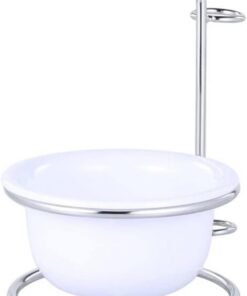 Tazón De Afeitado De 1set Y Kit De Soporte De Tazas De Afeitar 2 En 1 Kit De Afeitado De Hombres Portátiles Útil Juego De Herramientas De Afeitado Masculino