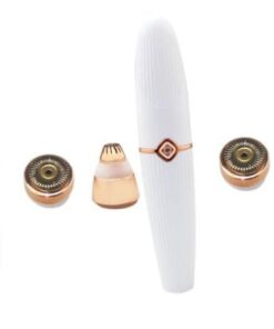 Happyyami 4 Piezas Afeitadora Eléctrica Recargable para Mujer Depilador Facial Portátil y Ligero para Cejas Bikini y Axilas Herramienta de Eliminación de Sin Irritación USB Color