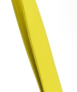 Pinzas para depilación facial, precisión para mujeres y hombres, perfectas para cejas, vellos encarnados y astillas, acero inoxidable con acabado brillante (amarillo)