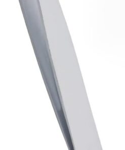 Pinzas para depilación facial, precisión para mujeres y hombres, perfectas para cejas, vellos encarnados y astillas, acero inoxidable con acabado brillante (blanco)