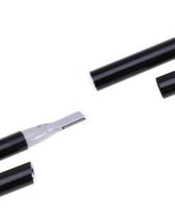 Healeved 2piezas Afeitadora Eléctrica De Cejas Para Mujer Recortadora Portátil Diseño Cejas No Deseadas De Usar Sin Batería Color Negro