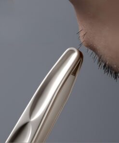 1 pinza profesional para cejas y vello facial, de acero inoxidable, puntas afiladas, para aseo preciso, sin tirones, para hombres y mujeres, salón de belleza