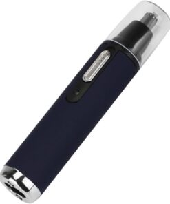STOBAZA Recortadora de Vello Nasal Eléctrica Recargable USB Maquinilla para Nariz y Cejas Material ABS Color Azul Ligera y Portátil para Cuidado Personal y Viaje
