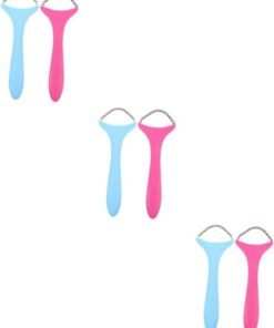 Healeved 6piezas Epilador Facial Manual Para Mujeres Herramienta De Eliminación De Facial Diseño Antideslizante y Portátil Para Tipo De