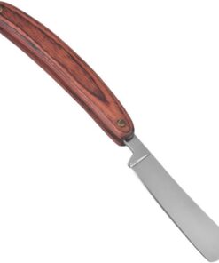 LIFKOME Cuchilla de Afeitar Vintage para Hombre Manual con Mango de Madera Afeitada Profesional Precisa para Barberos y Uso Doméstico