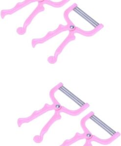 2 Juegos De Depilación Facial Manual 2 Piezas Para Mentón Mejillas Cuello Cejas Herramientas De Cuidado Sin Mango