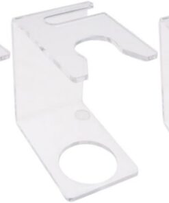 GANAZONO Soporte Acrílico Diseño Invertido 3 Piezas Secado Rápido , Ahorro de Espacio para Brochas de Afeitar y Maquinilla de Afeitar para Baño , para Hombres