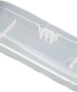 Caja de afeitadora transparente de viaje, caja de almacenamiento universal de plástico para máquina de afeitar (1 unidad)