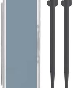 2 piezas de recortadora de vello de nariz de mano con caja de almacenamiento, kit de depilación manual portátil giratorio de 360 grados para hombres y mujeres, no necesita electricidad, color negro