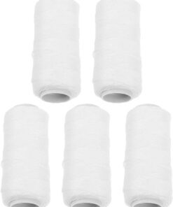 Hilo Depilador de Algodón Blanco, 5 Rollos para Cejas | Depilación con Hilo, Uso en Hogar y Belleza, Formato Portátil, Tierno y Cómodo