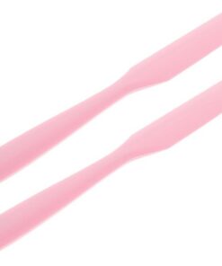 STOBAZA 2 Piezas Aplicador de Depilación de Silicona Rosa Reutilizable, Espátula Antiadherente para Piernas y Cejas, Herramienta Versátil para Uso en Salón de Belleza