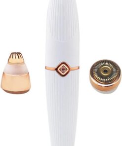 GANAZONO 4 Piezas Afeitadora Eléctrica Multifuncional USB para Mujeres Cortadora de Cejas y Depiladora Facial para Personal y Profesional