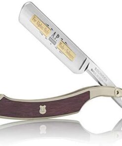 A. P. Donovan - 5/8" Navaja de Afeitar con Cabezal Redonda Hoja de Acero Al Carbono y Halb-Hohlschliff 100% (Handmade) en Alemania Lsone-Serie Solingen - Amaranto