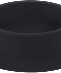 STOBAZA Taza de Jabón de Afeitar, Cuenco para Hacer Espuma de Jabón de Afeitar, Silicona, Negro, Gran Capacidad, para Hombres, Barbería y Uso en Casa