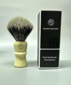Frank shaving Vintage Best Tejón cepillo de afeitado con mango de resina para afeitado personal y profesional (nudo en forma de bombilla: 21 mm)