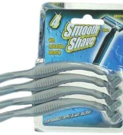 K2M 80940 Smooth Shave - Cuchillas de afeitar desechables (4 unidades, 4 colores)