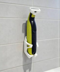 Soporte para maquinilla de afeitar de acero inoxidable para baño, gancho de almacenamiento para hombre, estante de afeitado sin perforaciones, accesorios de baño