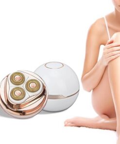 Mini Maquinilla de Afeitar Eléctrica para Mujer, Depiladora de Piernas sin Dolor, para Piernas, Cara, Labios, Cuerpo, Brazo, Recortadora de Bikini Inalámbrica, para Dama, Uso en Seco y en Mojado
