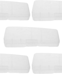 GANAZONO Caja Protectora Rígida Transparente para Maquinilla de Afeitar Manual 5 Piezas Tamaño Pequeño 145 X 5 X 3 CM Estuche Portátil para Viaje Compatible Afeitadoras de Seguridad