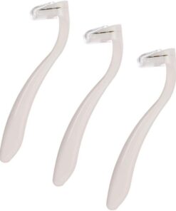 VICASKY Afeitadora para y Cuchillas de Acero Inoxidable 3 Piezas Diseño Ergonómico para Depilación Corporal Cómoda y Accesorios de Viaje Incluidos Mujeres