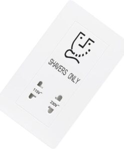 Enchufe para Afeitadora Facial de 220v Alta Resistencia al Calor y Presión Variable Estable para Uso en Club y Ktv