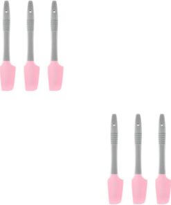 Healeved 2 Juegos Espátula De Cera De Silicona Aplicador De Cera Perfumado Cuidado Personal s Espátula De Doméstica Barra De Depilación Multifunción Gel De Sílice Rosa 3 Piezas * 2