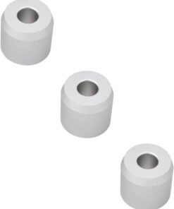 Healeved 3piezas Soporte De Cepillo De Afeitar De Aleación De Zinc Base Redonda Resistente y Antideslizante Organizador Manual Para Salón De Barbería Herramientas De Color Cromo