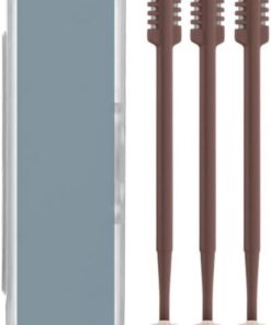 Juego de 3 cortadores de pelo nasales 2 en 1, giratorio de doble cara, lavable, herramienta de aseo portátil para hombres y mujeres, esencial para viajes (café)