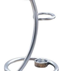 Soporte para afeitar, accesorio de aseo y cuidado del bigote, herramienta multifuncional para hombres, cepillo de barba, soporte para cepillo de afeitar, para baño, color plateado
