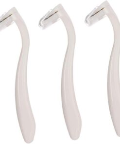 Maquinilla de Afeitar Accesorios de Viaje Diseño Ergonómico para Mujer Portátil de Acero Inoxidable 3 Unidades para Depilación de Bikini y Zonas Íntimas