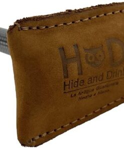 Hide & Drink - Funda protectora para afeitadora de doble filo (piel sintética, gamuza de toffee), color marrón