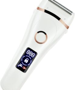 OUNONA Afeitadora de Pelo Eléctrica Recargable USB Resistente al Agua para Mujeres Portátil Ligera para Depilación Facial Incluye Cabezal Inoxidable