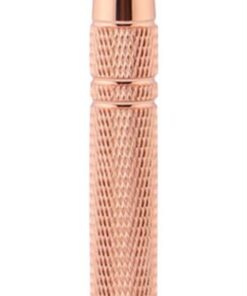 STOBAZA Maquinilla de Afeitar Manual, Afeitadora de Estilo Antiguo de Doble Filo, Aleación de Zinc y Aluminio, Dorado, Cabezal Desmontable, Ultrafina, para Vello Facial y Cuerpo, Hogar,