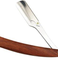 Maquinilla 2 Piezas Vintage de Afeitar Manual de Metal para Hombre | Barba y Pelo Corto, Uso en Barberías y Salones, Estilo Chic, Recambio de Cuchilla