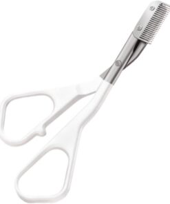 Tijeras Para Cejas Con Peine Acero Inoxidable De Precisión | Tijeras Con Peine Facial Cuidado Facial Unisex Barba Diseño Viaje Hogar