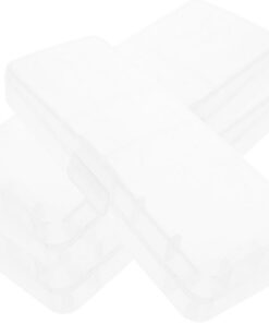 Healeved Estuche Portátil y Compacto para Maquinilla de Afeitar Manual, Material PP, Compatible, Adecuado para Baños y Bolsas de Aseo, Pack de 3 Piezas