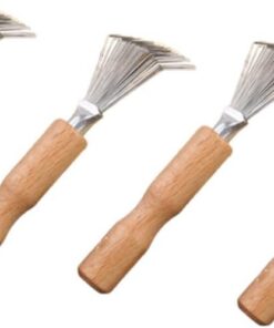Healeved 4piezas Herramienta De Limpieza para Depilación De Limpieza De Removedor De Accesorios Hogar Mango De Madera Varios Estilos